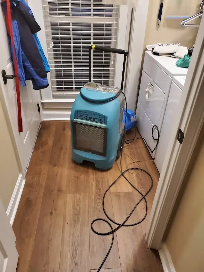 Commercial dehumidifier deployed for Flood Damage Cleanup in Webster