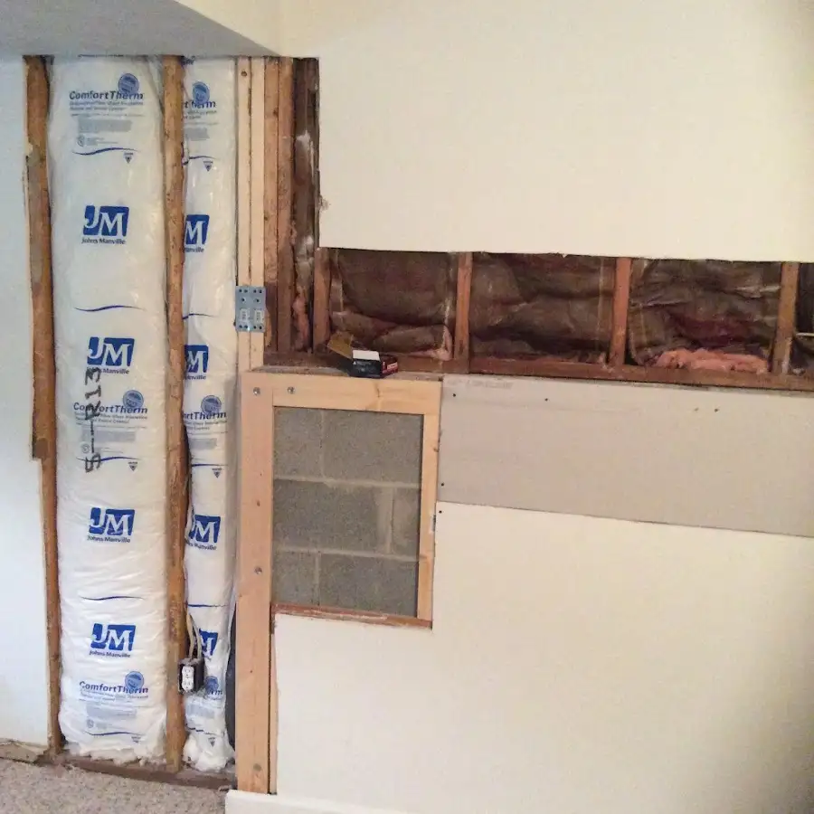 Wall insulation replacement during Structural Drying in Webster